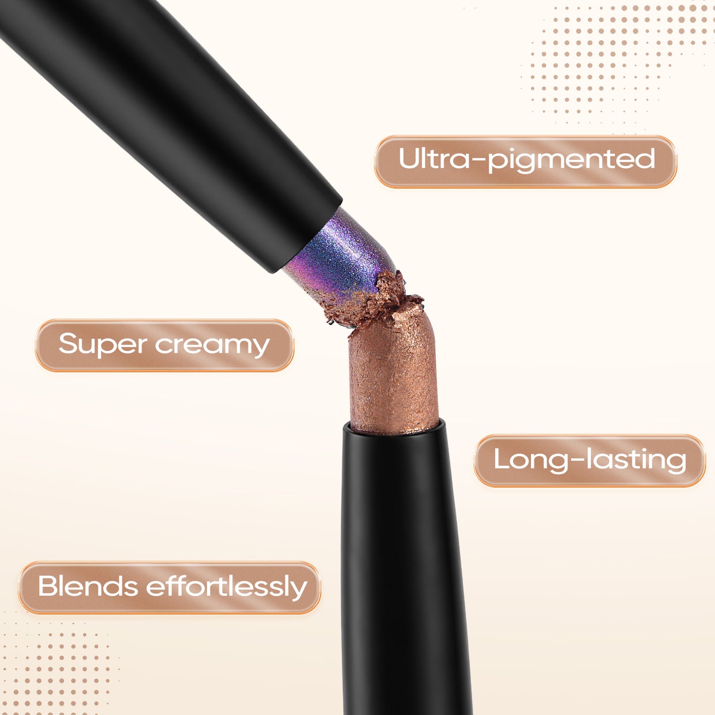 Cofier Lazy Girl Eyeshadow Stick – One Swipe Blendable Cream Shadow, Waterproof Long-Lasting Eye Makeup