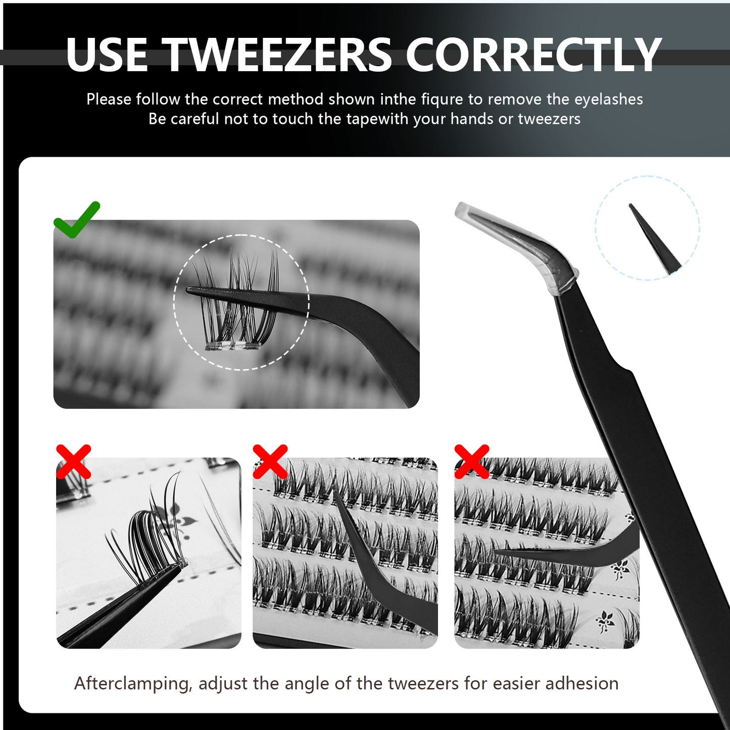 Cofier Flora Lash Clusters 10-18mm C Curl – No Glue Self-Adhesive Lashes