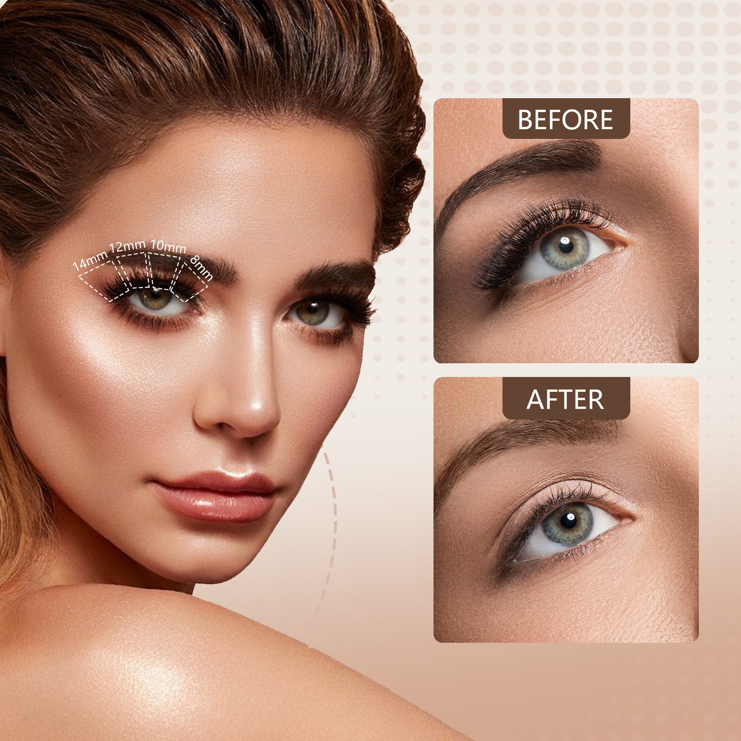 Cofier Short Fairy Lash Clusters 8-14mm C Curl – No Glue Self-Adhesive Lashes