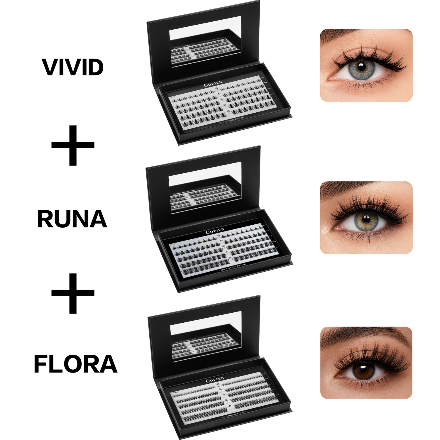 COFIER Glue-Free Big Box Lash Set