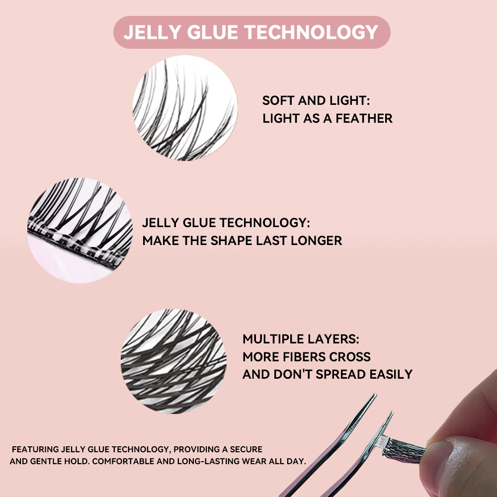 Cofier Fluffy Volume Lash Clusters 12-20mm C Curl – No Glue DIY Lashes