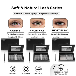 COFIER Glue-Free Lash Bundle Set